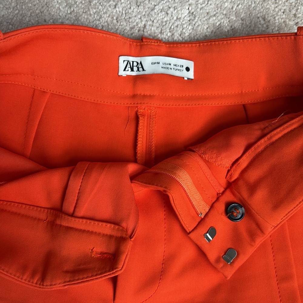 Zara Orange Shorts - Picture 4 of 6
